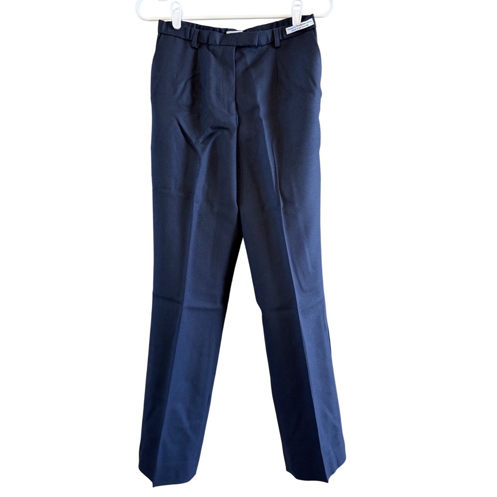Vintage NWT Pendleton *flaws 100% Virgin Wool Slacks Size 4 Navy Blue